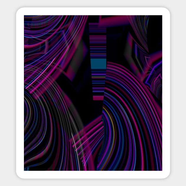 Metropolis abstract Sticker by Uniquepixx
